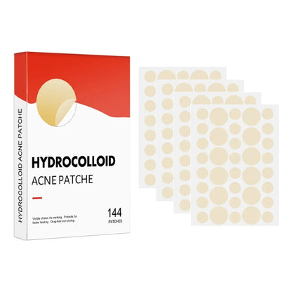 144Pcs/Set Face High-End Skin Care Pimple Acne Patches Professional Healing Absorbing Spot Sticker Covering for Covering Acne